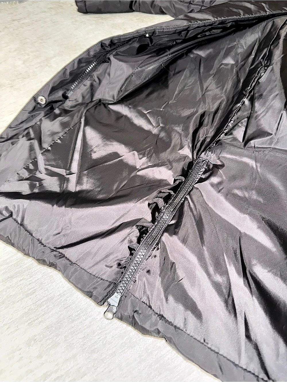 Free Country Women’s Cloud Lite Long Puffer Winter Coat Black Small NWT - Picture 2 of 4